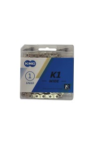 Цепь KMC К1 WIDE  1/2"х1/8" , BMX  Silver